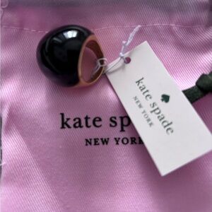 Kate Spade gold tone resin tortoise mood ring. Size 5